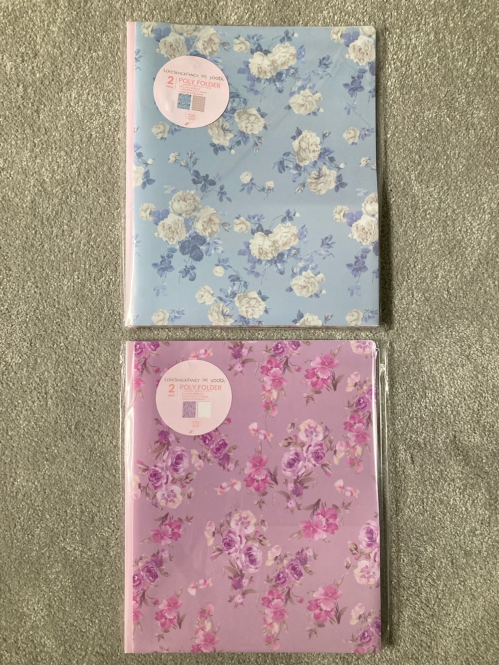 IN-HAND | Set of 4 LoveShackFancy x Target Yoobi Poly Prong Folders